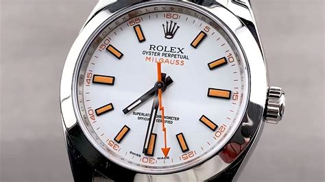 new 2022 rolex milgaus|Rolex Milgauss 116400 white.